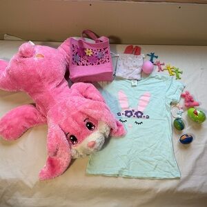 Mint Green Girls Short Sleeve Easter Tee Easter lot